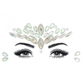 Luminous teardrop facial gems sticker for festivals and parties in iridescent finish - AB Teardrop Style (Y0059)
