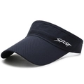 Dunkelblauer atmungsaktiver Sport Visier mit SPORT-Logo für Tennis und Outdoor - Marineblau