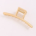 Minimalist matte gold rectangular metal hair claw clip with sleek geometric design - Large Matte Gold