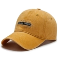 Berretto da baseball vintage giallo zenzero in cotone lavato con ricamo ZIAZAG IWENTY - Regolabile / Giallo