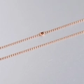 Cadena de bolas de 1,5 mm de acero inoxidable oro rosa con cierre de conexión de seguridad - 50cm Oro Rosa