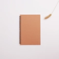 Taccuino a spirale minimalista con copertina in carta kraft marrone e rilegatura in metallo - Colore Carta Kraft / A5 (14*21cm)