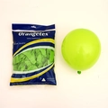 Matte green latex balloons kit including one inflated balloon for wedding and party decor - Fruit Green