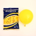 Pack of yellow 10-inch 2.2g matte latex balloons for wedding and party decorations - Yellow