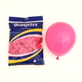 Pink matte 10-inch latex balloon with product packaging for party decoration - Rose Red