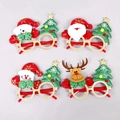 Set of 4 Christmas glasses frames with Santa, Snowman, Bear and Reindeer motifs - CHYJ-05 Plush Doll Tree Glasses