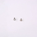 Close-up of silver metal bullet clutch earring backs on a clean white background - Silver Bullet Metal Earring Backs