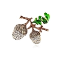 Bronze Gold Green Leaf Acorn(C513-A)