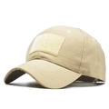 Casquette tactique de baseball en ripstop kaki avec velcro pour activités de plein air - Réglable / Kaki(15)