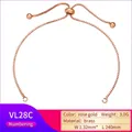 Détail de la chaîne box en laiton or rose avec fermoir coulissant pour bracelets DIY - Or rose