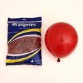 Vibrant red 10-inch latex balloon with premium helium quality and retail packaging - Garnet Red