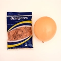 Matte orange 10-inch latex balloon for weddings and parties with helium quality packaging - Nude
