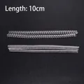 Set of 4 transparent spiral ring size adjusters made of flexible PVC, 10cm long each - Mixed Style [4 Pcs/Pack]