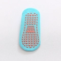 Sky blue non-slip toddler socks with orange grip dots for kids indoor activities - 1-4 Years / Sky Blue