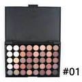 Palette de 35 fards à paupières mat et irisé, tons neutres et terreux, boîtier #01 - #01 (Tons de Terre)