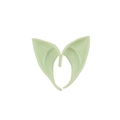 Light green pointed elf ears made of soft latex for Halloween cosplay costume party - Light Green - OPP Bag - Short Style