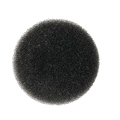 Portable round black activated carbon sponge for dry cleaning makeup brushes - Single Layer Sponge Core / Black