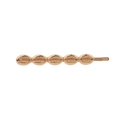 Pasador de pelo de aleación dorada con cinco motivos de conchas marinas para mujer - Cinco Conchas (H213) / Plateado
