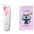 Electric heated eyelash curler in pink and white with eyebrow shaping stencil kit set - Electric Curler + 12 Eyebrow Stencils