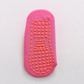 Pink non-slip baby socks with orange rubber grip dots for safe walking on floors - 1-4 Years / Rose Red