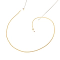 Classic golden metal twist chain eyeglass strap holder for women, elegant eyewear lanyard - Gold