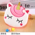 Dark pink unicorn plush coin purse charm with gold glitter horn, 10cm height - Approx. 10cm / Deep Pink
