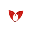 Vibrant red pointed elf ears for cosplay, flexible silicone prosthetic for party costumes - Red - OPP Bag - Short Style