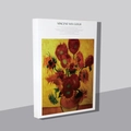 Van Gogh Zonnebloemen schetsboek met 16K verdikte canvas omslag in museumstijl - 140*205mm / Van Gogh Olieverf - Zonnebloemen