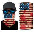 Seamless outdoor multifunctional bandana featuring vintage American flag stars and stripes - S1 Vintage US Flag