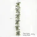 Two-tone green 180cm artificial PE cedar garland for Christmas home and shop decoration - Two-color Long Style