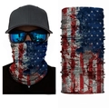 Multifunctional seamless headwear with vintage American flag pattern for outdoor use - S15 Classic Red White and Blue Flag