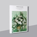 3D-weergave van Vincent Van Gogh Rozen canvasprint met houten frame voor wanddecoratie aan de muur - 185*260mm / Van Gogh Olieverf - Rozen