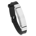 Silver Metal Plate Black