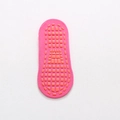 Pink cotton yoga socks with anti-slip silicone dots on sole for better grip - Rose Red