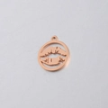 Colgante de labios huecos en oro rosa de acero inoxidable para joyería artesanal - Oro rosa