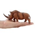 Realistisches braunes Wollnashorn-Wildtier-Modell Spielzeug zur Größendarstellung - Wollnashorn