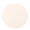 Top view of cream white knitted wool beret showing detailed texture and stitching - M (56-58cm) / White