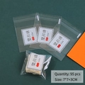 95pcs of Christmas snowflake crisp self-adhesive bags, size 7x7+3cm for cookie packaging - Snow Cookies Style