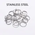 Silver stainless steel French hooks for DIY jewelry making in a bulk pile - Stainless Steel
