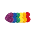 Glitzer-Herz-Haarspangen in Regenbogenfarben für Mädchen Valentinstag-Set - MC213 Regenbogen-Serie