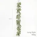 Guirnalda artificial de pino PE de 180cm para chimeneas y decoración navideña - Estilo Largo de Un Solo Color / 180cm x 30cm