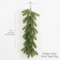 Guirnalda de Navidad corta de 50cm con agujas de pino sintéticas y ancho 20cm - Estilo Corto de Un Solo Color / 50cm x 20cm