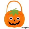 Halloween pumpkin candy bag made of thick orange felt for kids trick or treating - Pumpkin Pattern