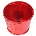 Support sapin de Noël rouge texturé avec finition brillante et trou de drainage - Diamètre 5cm 9g / Rouge