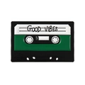 Retro cassette tape enamel pin featuring 'Good Vibes' text in vintage music style - Cassette Tape Style (XZ1596)