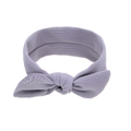 Solid lavender baby headband with cute rabbit ears and bubble texture fabric - Gray (Bubble Texture)
