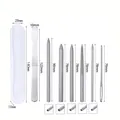 7-piece stainless steel paracord stitching needle set with tweezers and storage case - 7-Piece Set E (4243029345759)