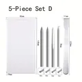 Detailed view of 5-piece stainless steel paracord needle set with dimensions and storage case - 5-Piece Set D (4243029345758)