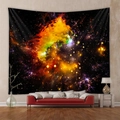 Detailed starry space nebula tapestry hanging above a sofa for home wall decor - 73X95CM (Cross-border Brushed) / Colorful Cosmic Nebula (GT102009)