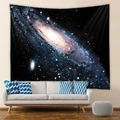 Modern galaxy universe tapestry showing space nebulas above a sofa for wall decor - 73X95CM (Cross-border Brushed) / Deep Blue Milky Way (GT102022)
